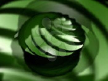 Royalty Free Video of a Rotating Green Abstract