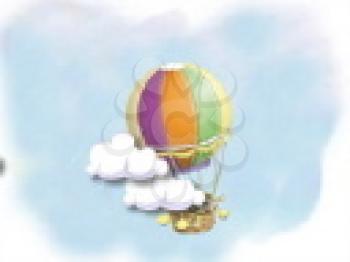 Royalty Free Video of Hot Air Balloons