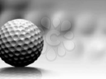 Royalty Free Video of Revolving Golf Balls